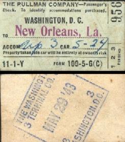 Train Ticket From Washington DC to New Orleans